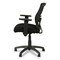Alera Etros Series 18.03 in. to 21.96 in. Seat Height Mesh Mid-Back Chair - Black